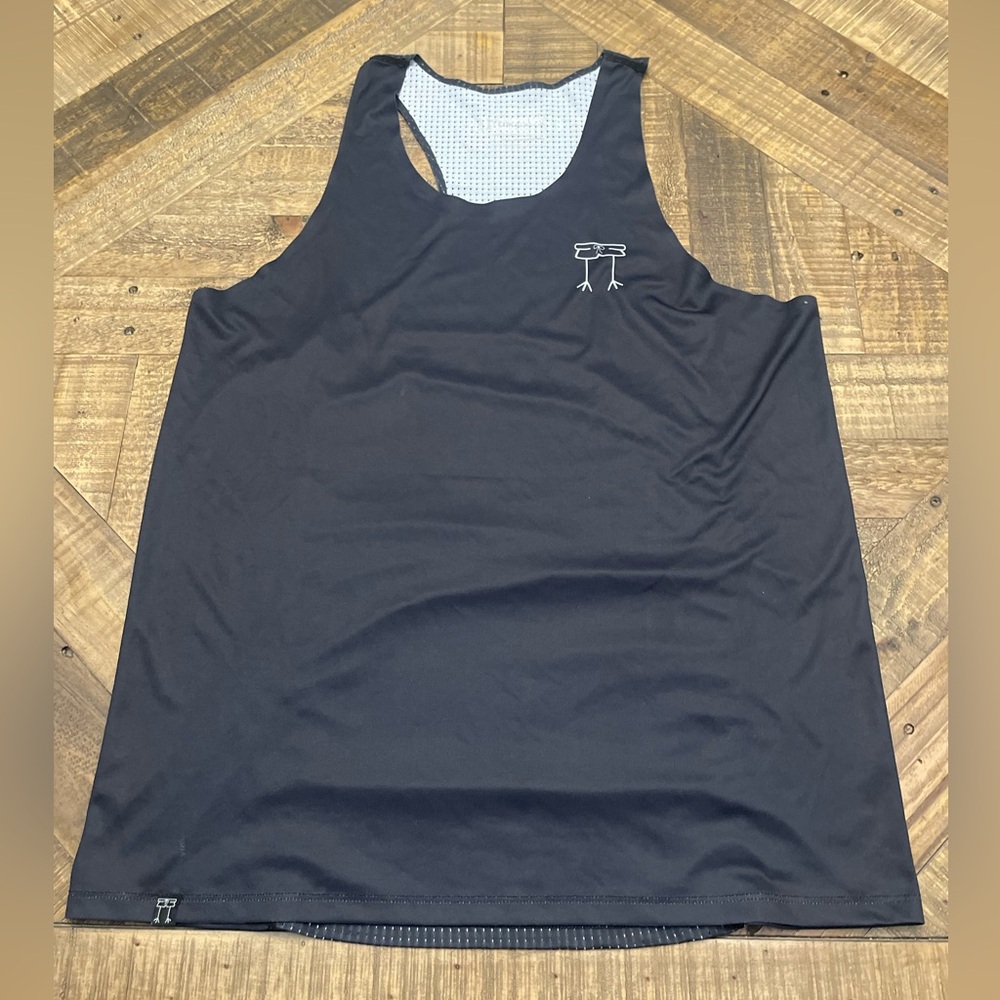 ChicknLegs Performance Singlet, a specialized piece of running apparel.
